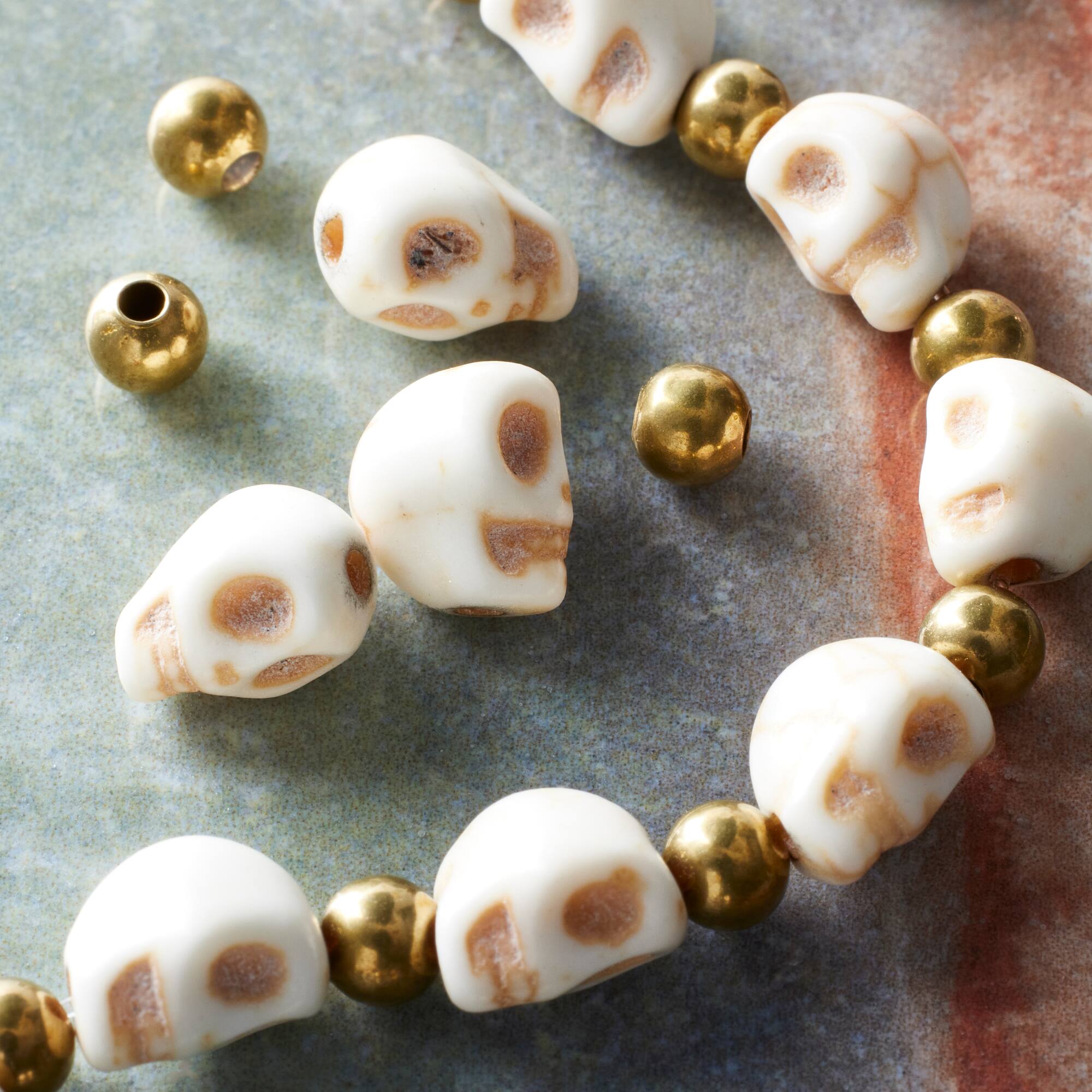 Skull Howlite Beads by Bead Landing®, 8mm
